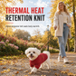 Knitted Dog Hoodie for Autumn and Winter