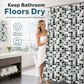 Waterproof Mold Resistant Fabric Shower Curtain for Bathroom Dry and Wet Separation