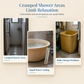 Portable Folding Bathtub for Adults Large Thickened Insulated Soaking Tub with Cushion and Drain Pipe