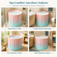 Portable Folding Bathtub for Adults Large Thickened Insulated Soaking Tub with Cushion and Drain Pipe