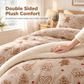 Printed Thick Warm 3-Piece Bedding Set for Autumn and Winter